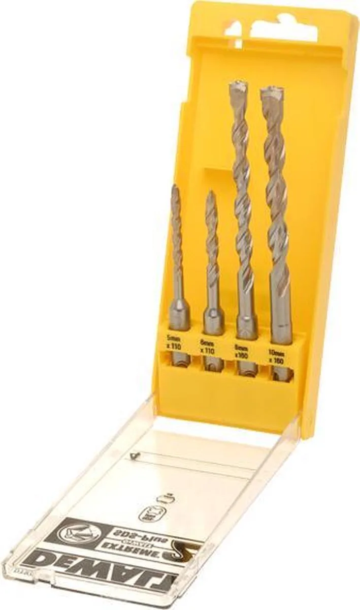Extreme 2 Serie - SDS-Plus Boor Set - 5mm;6mm;8mm;10mm - Hoge Prestaties by DEWALT – product image