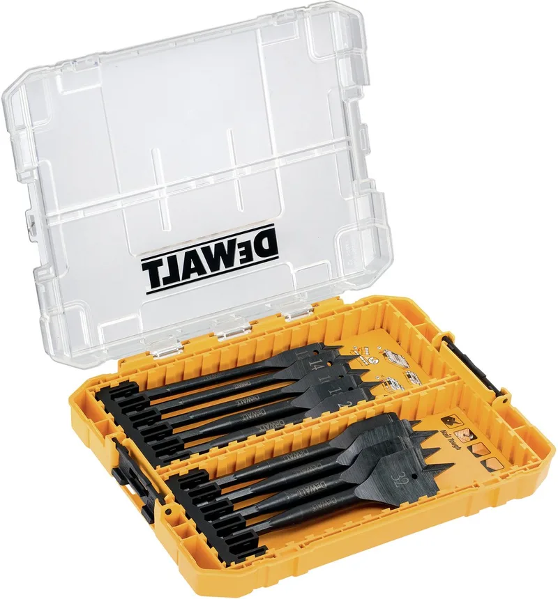 Extreme Serie - Platte Houtborenset - 9 Stuks - Tough Case+ - TSTAK Compatibel de DEWALT – image du produit