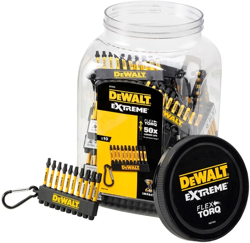 FLEXTORQ - Schroefbit Set - 10-delig - 50mm - Pozi en Phillips by DEWALT – product image