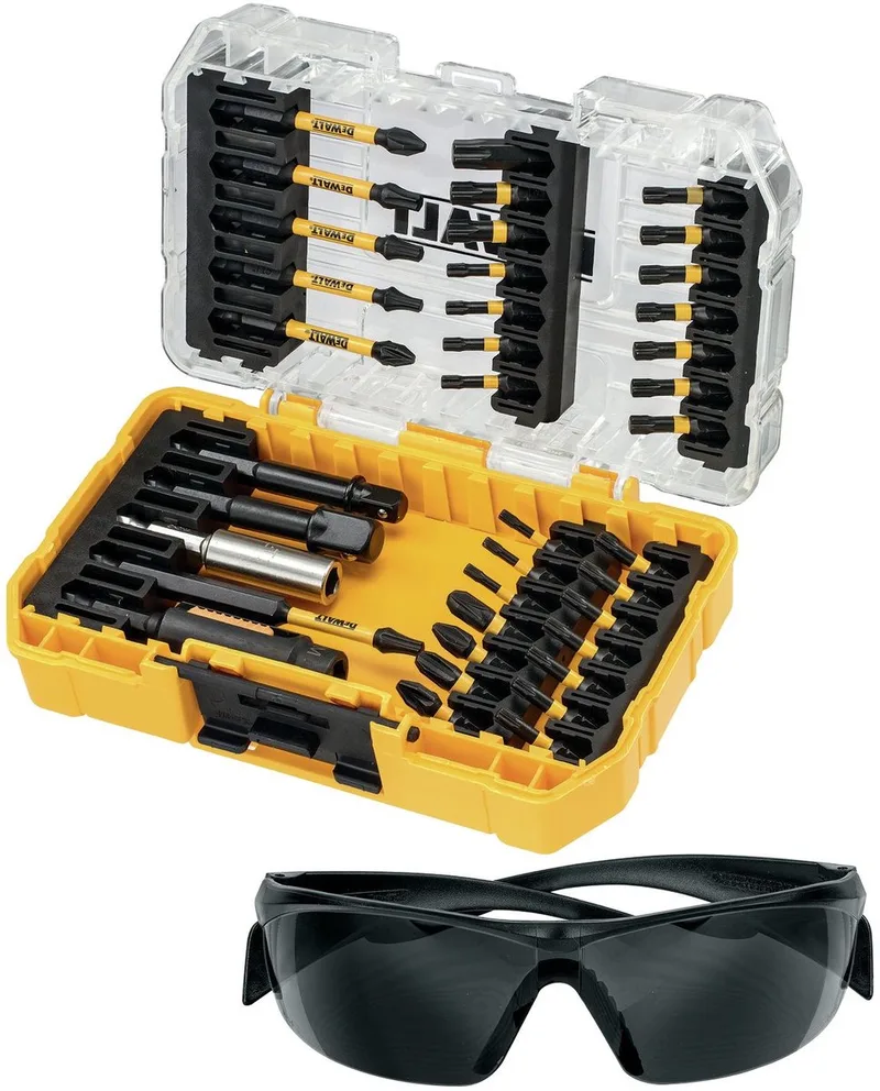 FlexTorq Serie - Schroefbitset - 38 Stuks - Met Oogbescherming by DEWALT – product image