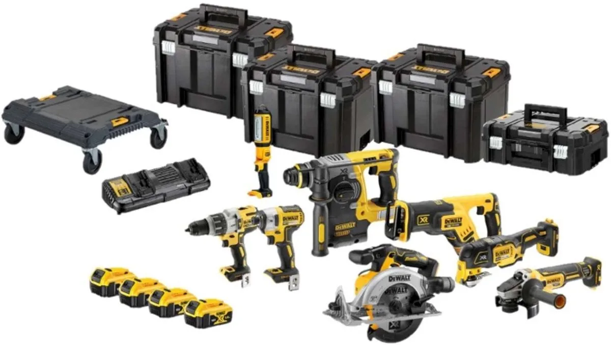 Gereedschap - 18-delige ACCU-gereedschapset, accu en lader DCK853P4T van DEWALT – productafbeelding