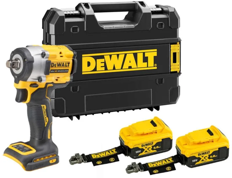 Gereedschap - 18V ACCU slagmoersleutel, 2x accu 5,0 Ah LANYARD READY, zonder oplader DCF921P2LRT-XJ van DEWALT – productafbeelding