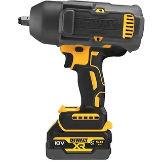Gereedschap - 18V ACCU slagmoersleutel, 2x accu 5,0 Ah XR, rubberen hoes, oplader DCF900P2G van DEWALT – productafbeelding 4 van 6