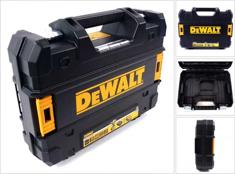 gereedschapskoffer TStak voor DeWalt accuschroevendraaier 18 V voor 1,5 / 2,0 Ah accu's de DEWALT, Noir – image du produit
