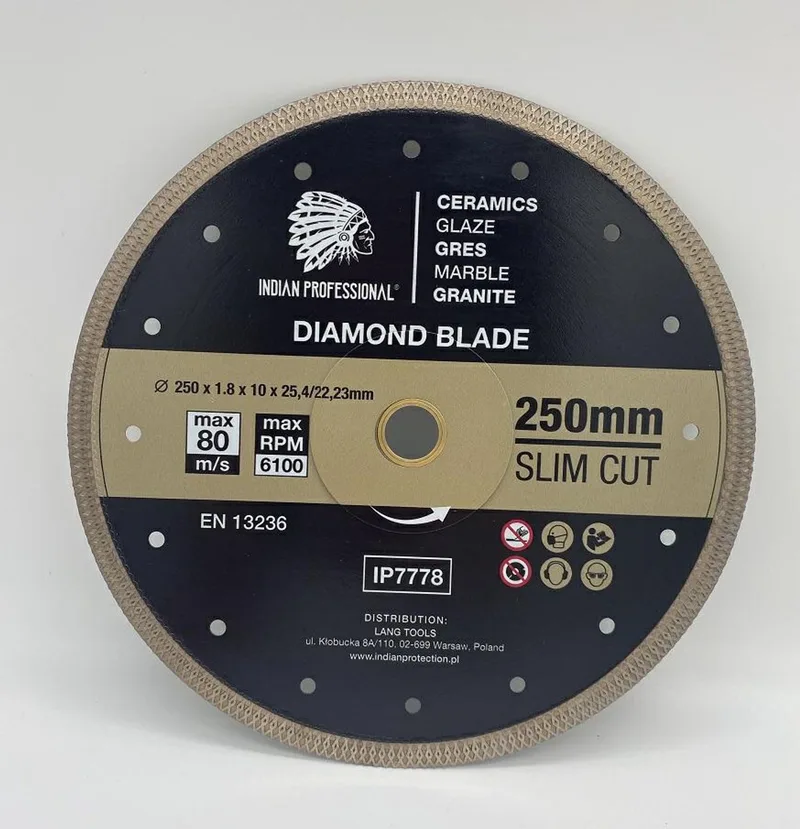 INDIAN PROFESSIONAL - Diamantschijf - 250mm - Slim Cut - Snelle en Zuivere Sneden de DEWALT – image du produit