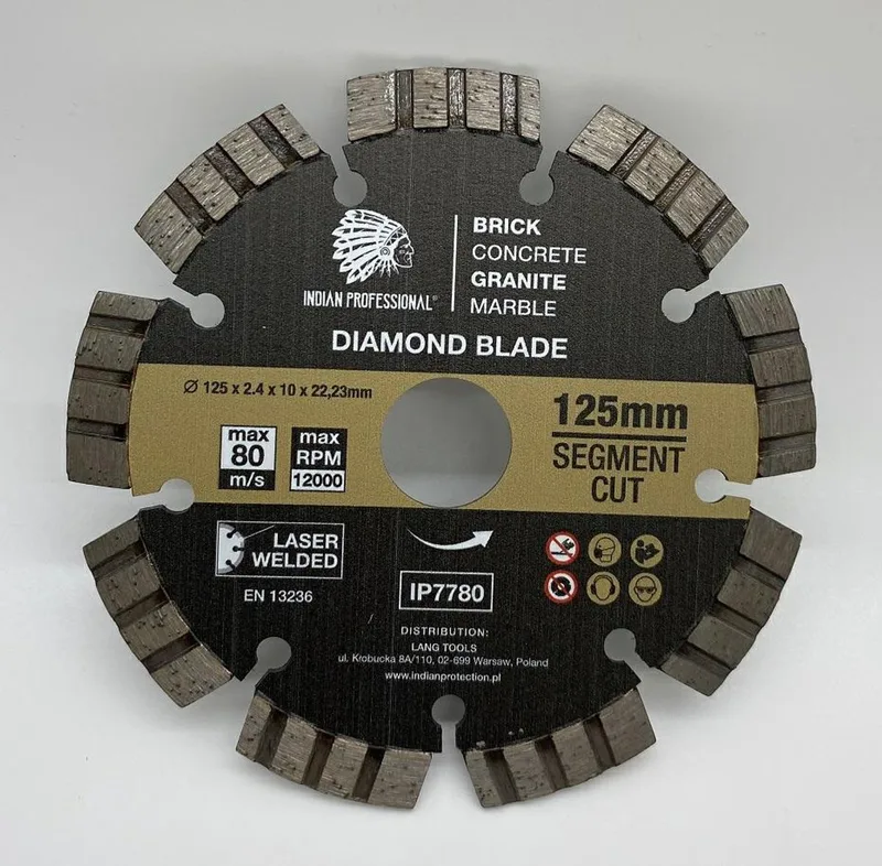 INDIAN PROFESSIONAL - Diamantzaagblad - 125 mm - Segment TURBO by DEWALT – product image