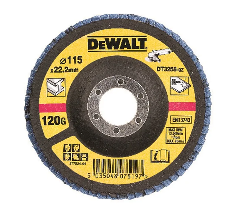 K120 115mm Lamellenschijf gebogen - DT3258 de DEWALT – image du produit