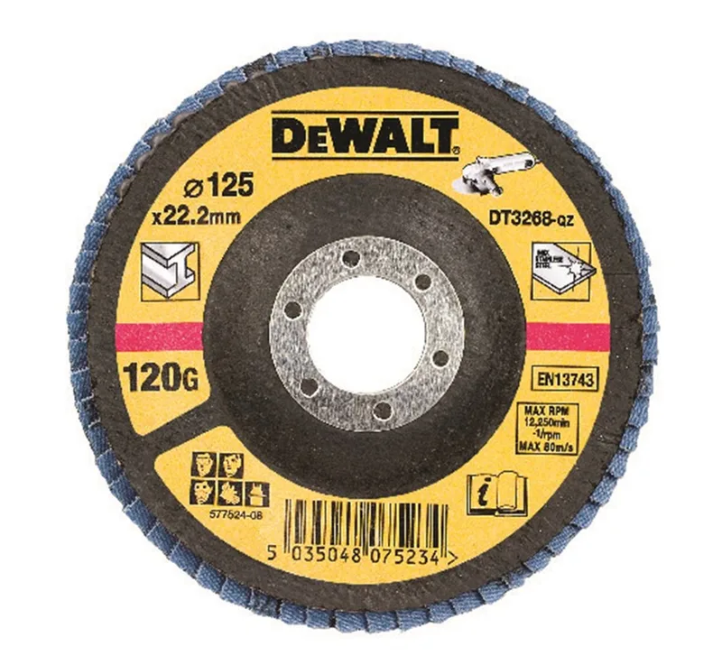 K120 125mm Lamellenschijf gebogen - DT3268 van DEWALT – productafbeelding