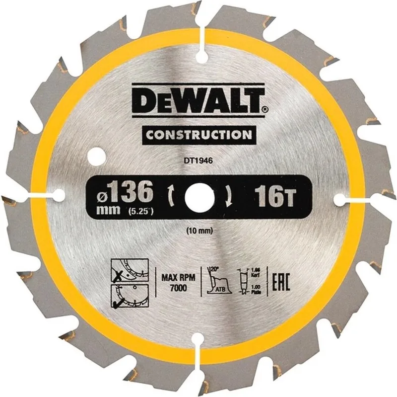 DT1946-QZ DT1946-QZ Lame de scie circulaire 1 pc(s) de DEWALT – image du produit
