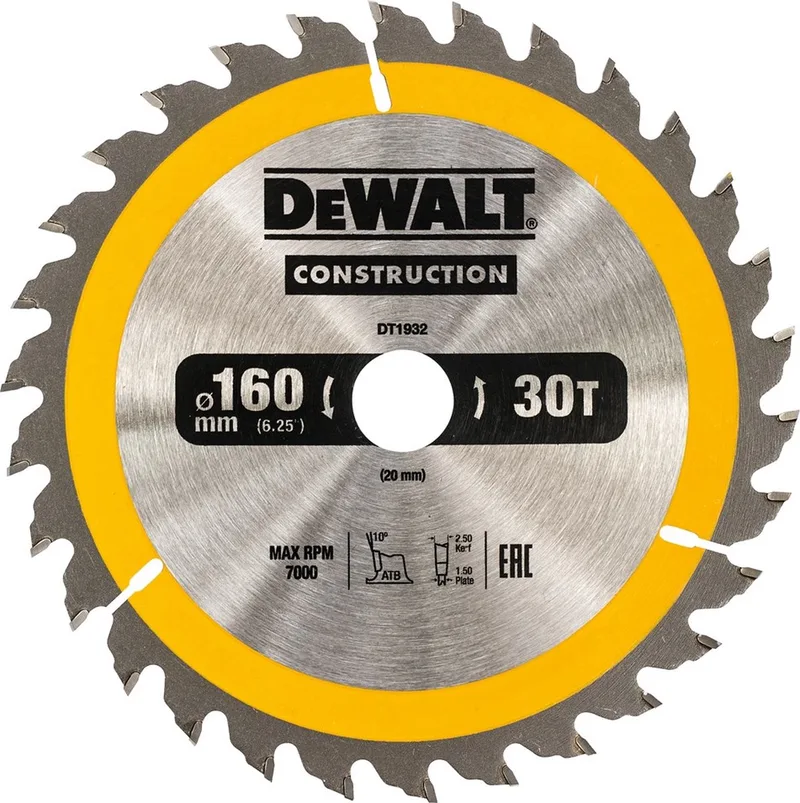 DT1932-QZ Lame de scie circulaire 1 pc(s) de DEWALT – image du produit