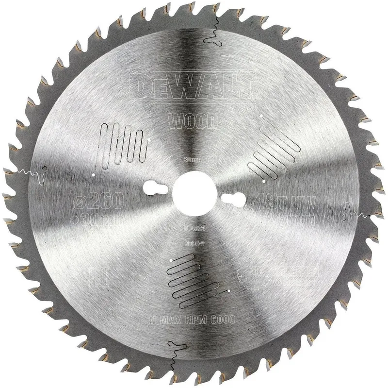 Kreissägeblatt stationär 260/30mm 48WZ von DEWALT – Produktbild
