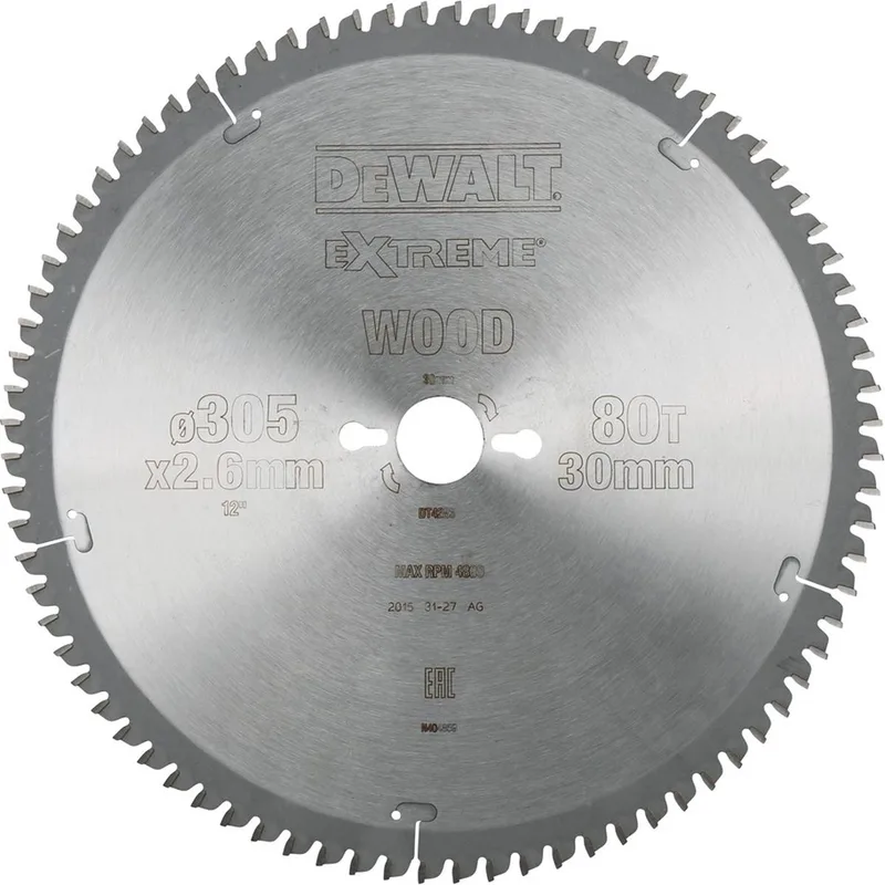 DT4283-QZ Lame de scie circulaire 1 pc(s) de DEWALT – image du produit