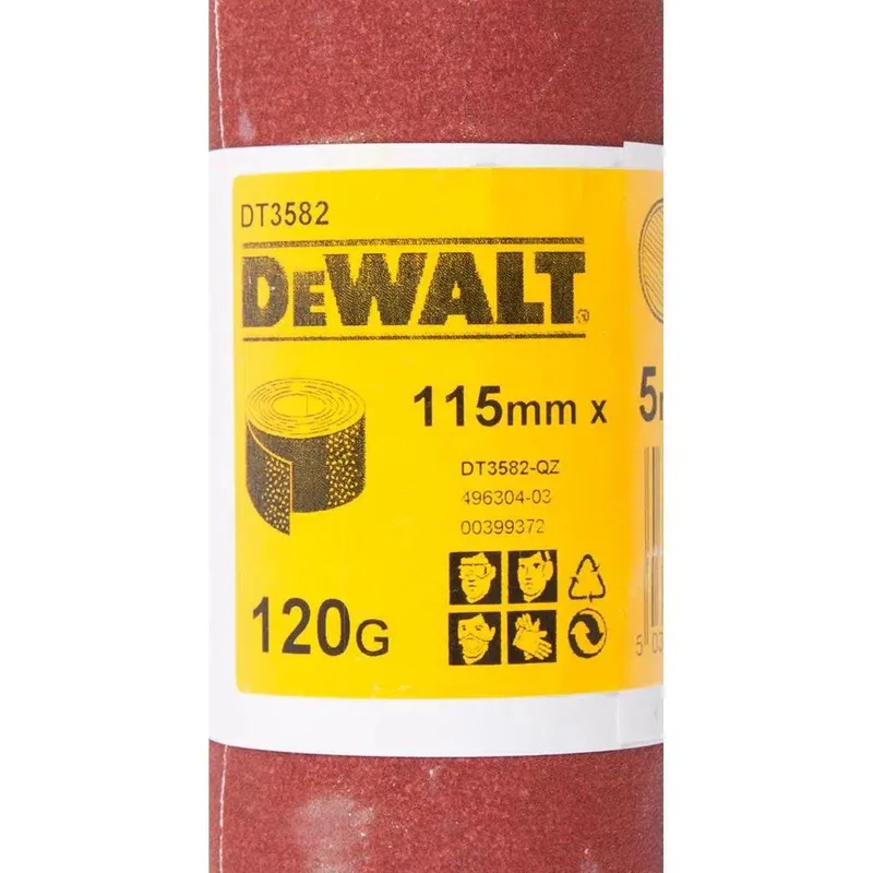 P120 5m x 115mm Schuurpapier rol - DT3582 de DEWALT – image du produit