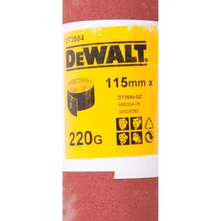 P220 5m x 115mm Schuurpapier rol - DT3584 by DEWALT – product image 1 of 2