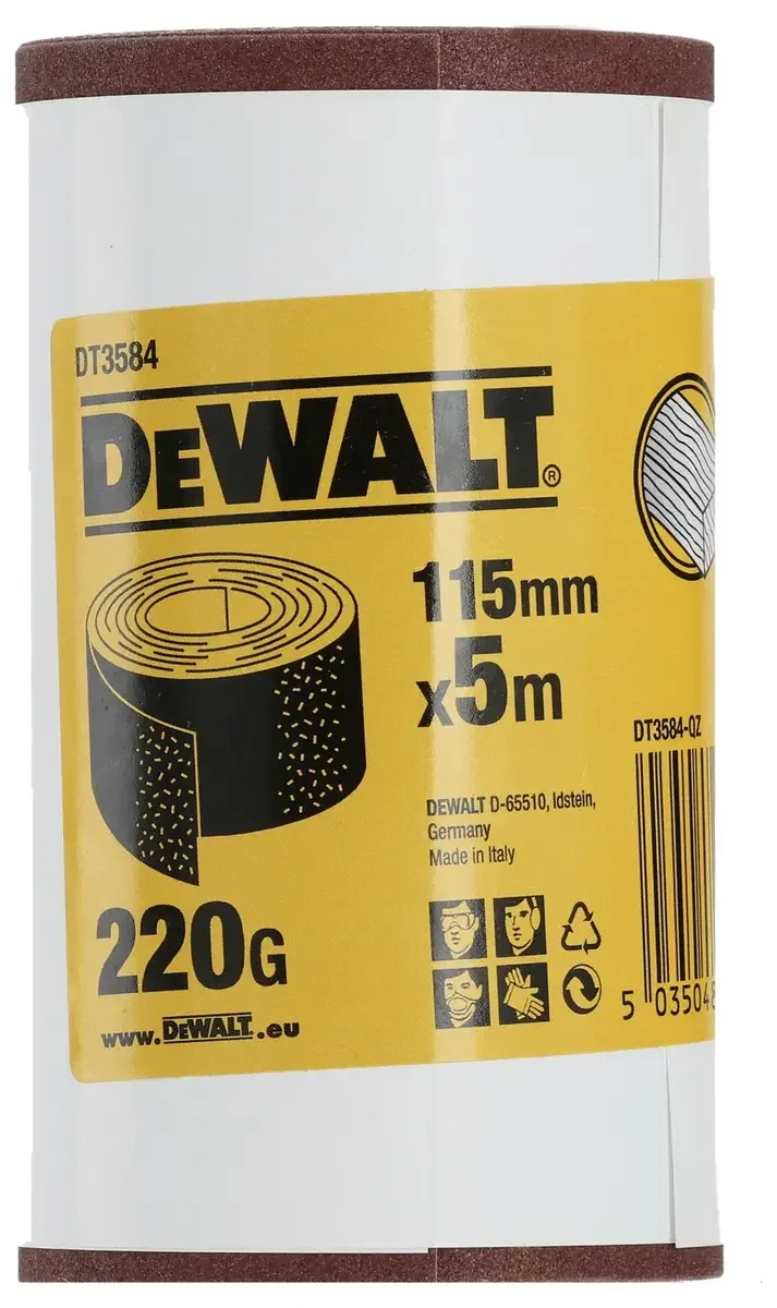 P220 5m x 115mm Schuurpapier rol - DT3584 by DEWALT – product image 2 of 2