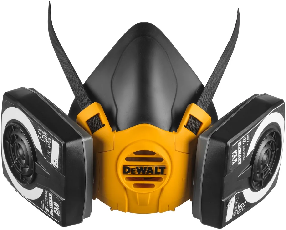 P3 Maat L Lichtgewicht halfgelaatsmasker met filters van DEWALT – productafbeelding