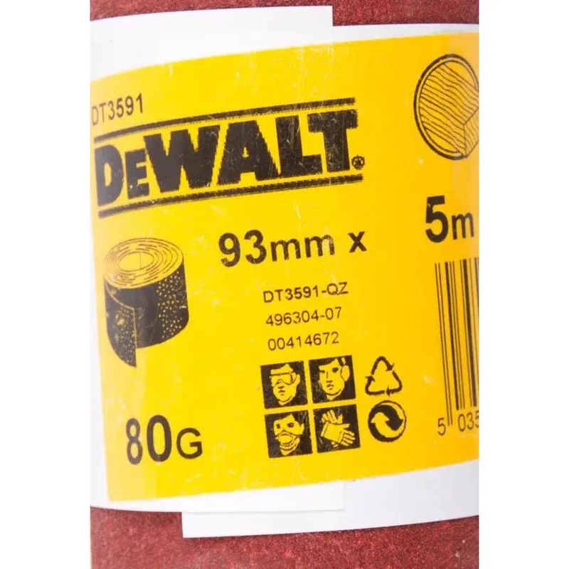 P80 5m x 93mm Schuurpapier rol - DT3591 by DEWALT – product image