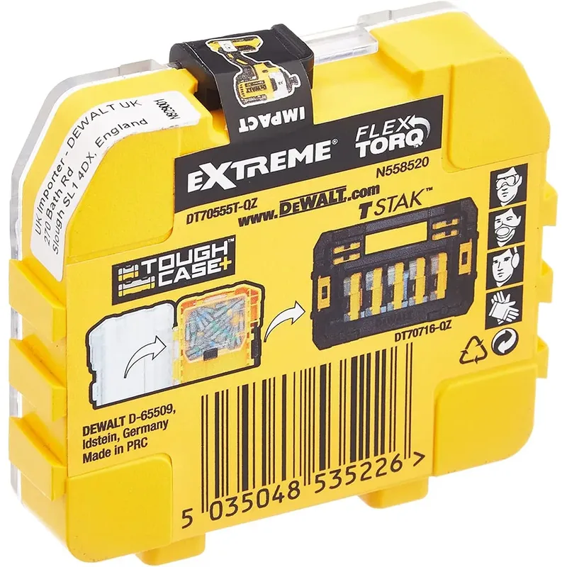 PH2 25mm FLEXTORQ Schroefbits in TOUGH CASE (25 stuks) - DT70555T by DEWALT – product image 2 of 4