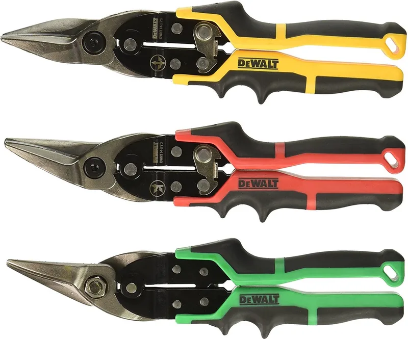 Plaatschaar ERGO set van 3 stuks recht (geel), links (rood), rechts (groen) DWHT14676-0 von DEWALT, Kleurloos – Produktbild 1 von 2