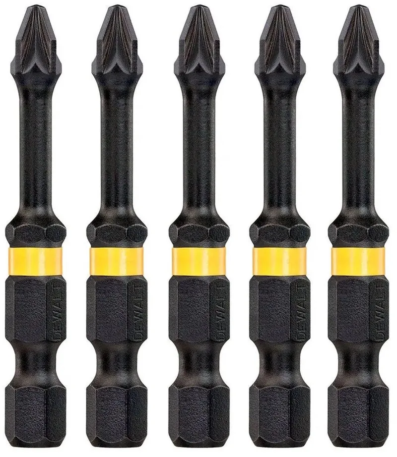 PZ1 50mm Impact Torsion Schroefbits (5 stuks) - Extreme - DT7390T von DEWALT – Produktbild