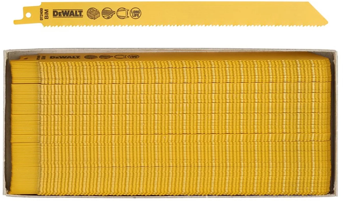 RECIPROZAAGBLAD BIM 222,5X2,5 HOUT/PALLET - S2345X DT2400-QZ de DEWALT – image du produit