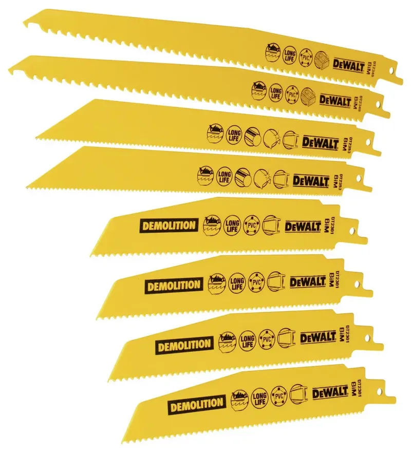 Säbelsägeblätter BIM, Set 8-tlg. by DEWALT – product image 2 of 2