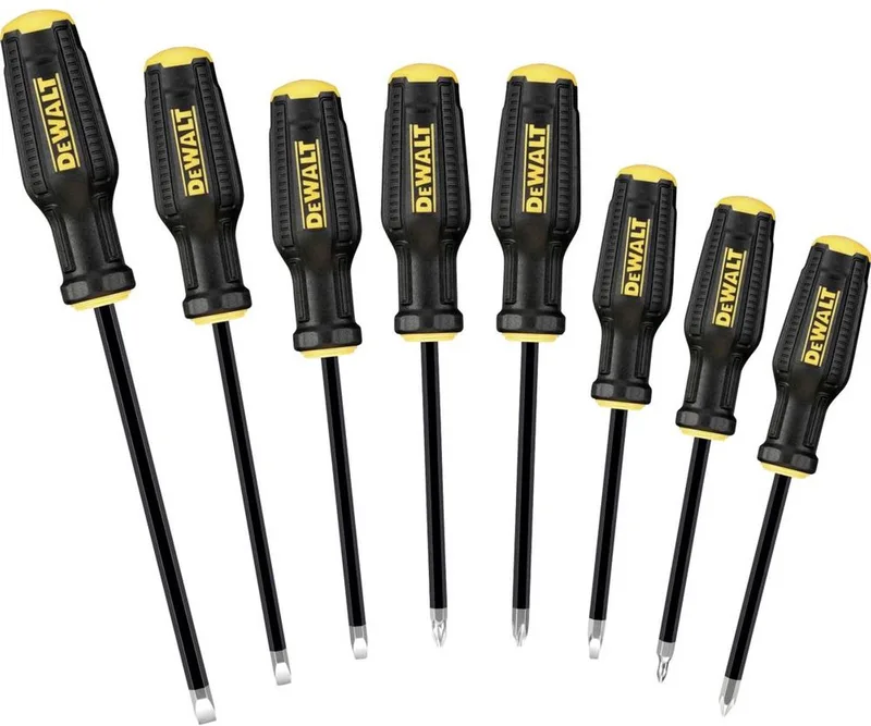 Schroevendraaierset Universeel 8-delig Plat, PH, PZ de DEWALT, Kleurloos – image du produit