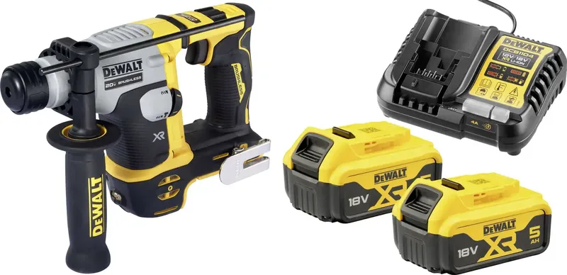 SDS-Plus-Akku-Bohrhammer 18 V/DC 5.0 Ah Li-Ion 650 W bürstenlos de DEWALT – image du produit