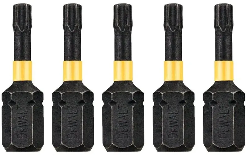 T15 25mm Impact Torsion Schroefbits (5 stuks) - Extreme - DT7380T by DEWALT – product image