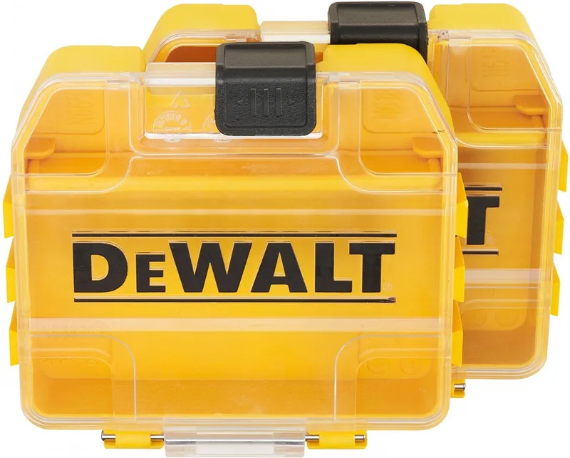 ToughCase+ Serie - Pudełko op Bity - 2 Stuks - Compatibel met TSTAK - Zichtbaar Deksel de DEWALT, Transparent – image du produit