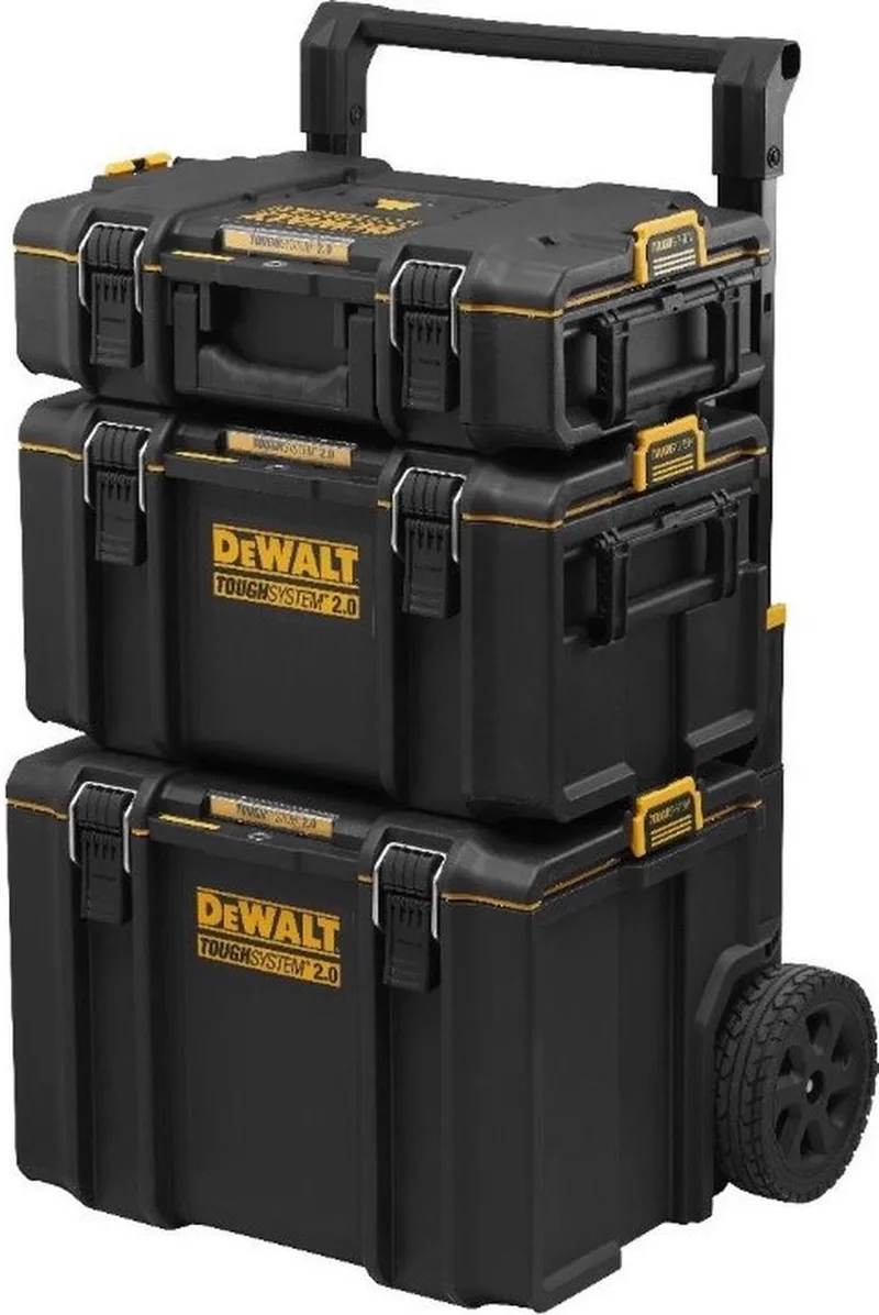 ToughSystem 2.0 - Gereedschapskofferset - 3-delig - IP65 Water- en stofdicht - Mobiel von DEWALT, Schwarz – Produktbild 1 von 6