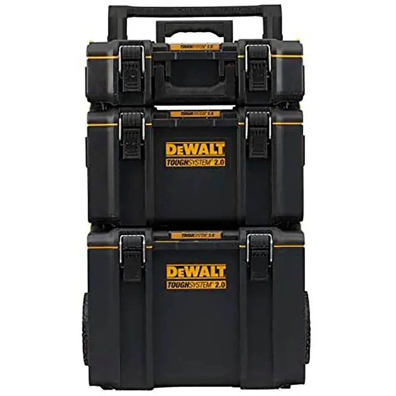 ToughSystem 2.0 - Gereedschapskofferset - 3-delig - IP65 Water- en stofdicht - Mobiel von DEWALT, Schwarz – Produktbild 4 von 6