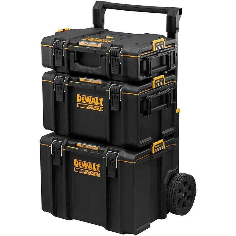ToughSystem 2.0 - Gereedschapskofferset - 3-delig - IP65 Water- en stofdicht - Mobiel von DEWALT, Schwarz – Produktbild 2 von 6