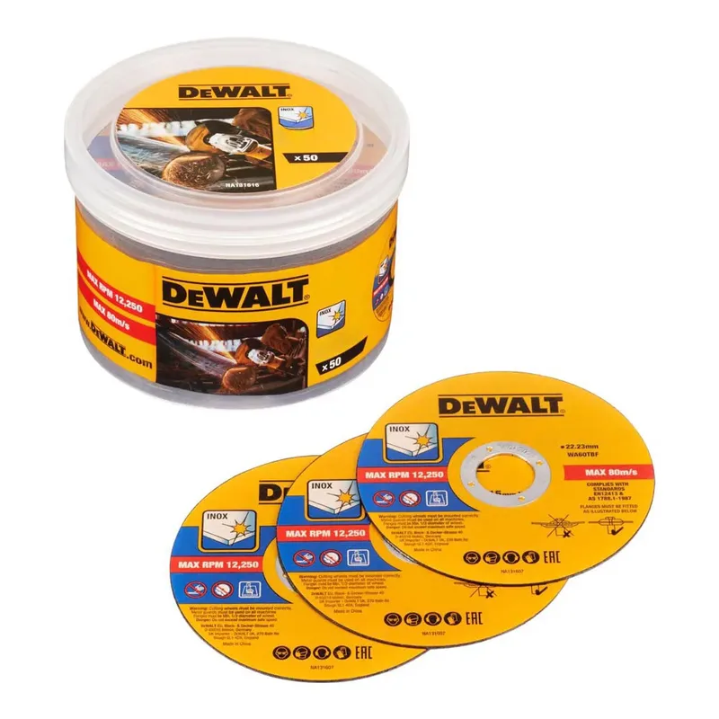 Trennscheibe Für Metall 125x1 Mm 50 Einheiten von DEWALT – Produktbild