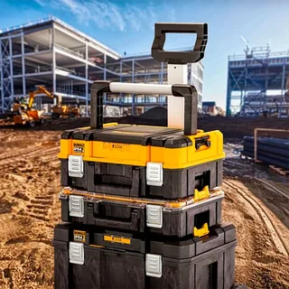 TSTAK 2.0 - Gereedschapskoffer - Lange Handgreep - IP54 Bescherming de DEWALT, Noir, Jaune – image du produit 2 sur 6