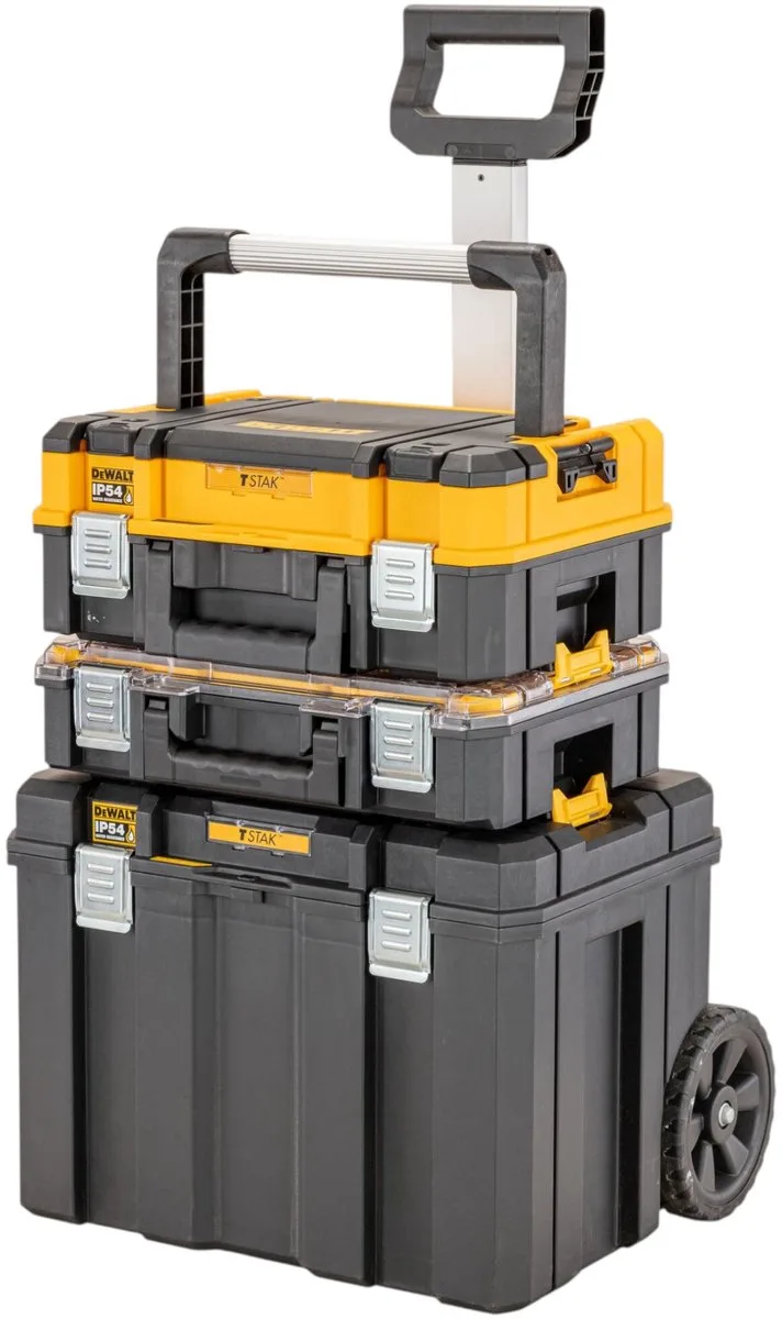 TSTAK 2.0 - Gereedschapskoffer Set - IP54 - Mobiel by DEWALT, Black – product image