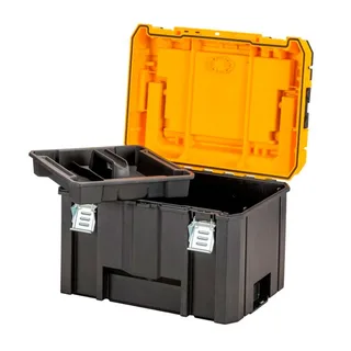 TSTAK 2.0 Serie - Diepe Gereedschapskist - Lange Handgreep - IP54 - Modulair de DEWALT, Noir – image du produit 2 sur 5
