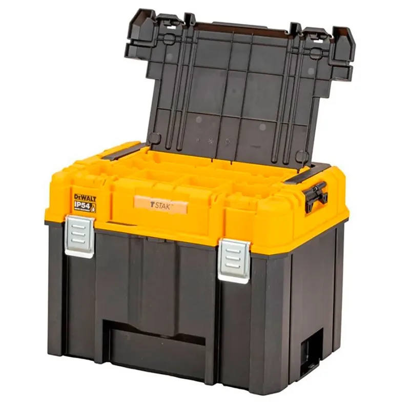 TSTAK 2.0 Serie - Diepe Gereedschapskist - Lange Handgreep - IP54 - Modulair de DEWALT, Noir – image du produit 3 sur 5
