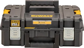 TSTAK II - Gereedschapskist - IP54 - Personaliseerbare Inleg - 30kg Draagvermogen van DEWALT, Geel – productafbeelding 1 van 4