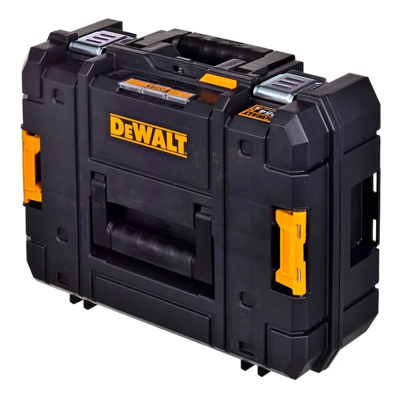 TSTAK II - Gereedschapskist - IP54 - Personaliseerbare Inleg - 30kg Draagvermogen van DEWALT, Geel – productafbeelding 3 van 4
