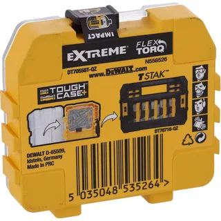 TX25 25mm FLEXTORQ Schroefbits in TOUGH CASE (25 stuks) - DT70558T by DEWALT – product image 2 of 3