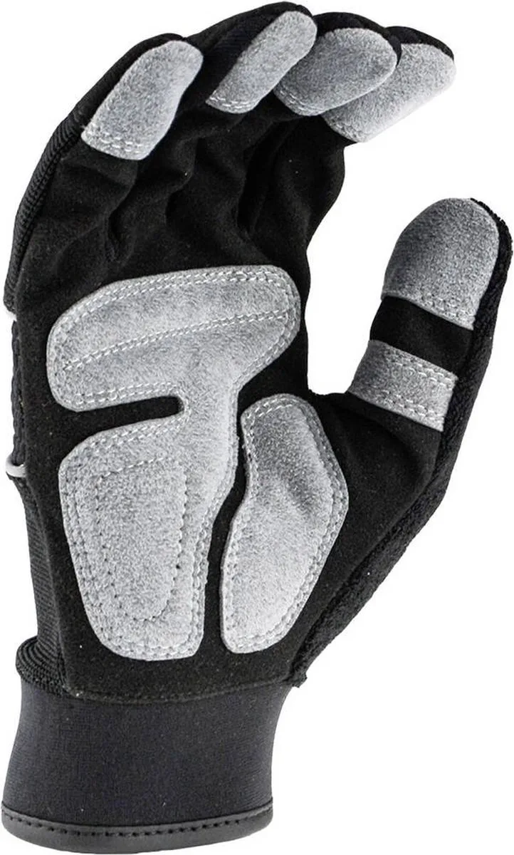 Werkhandschoenen L - Bescherming en Comfort - Extra Padding - Badstof Achterkant voor Afvegen Voorhoofd - Geel de DEWALT, Gris – image du produit