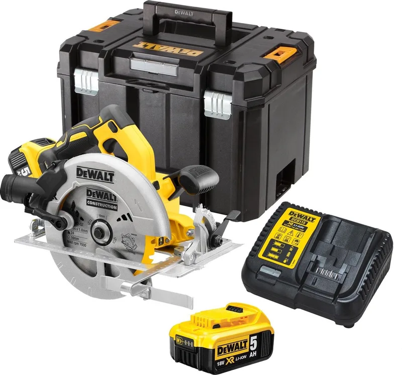 XR Serie - Cirkelzaag - 18V - 184mm - 2x5,0Ah van DEWALT – productafbeelding 1 van 2