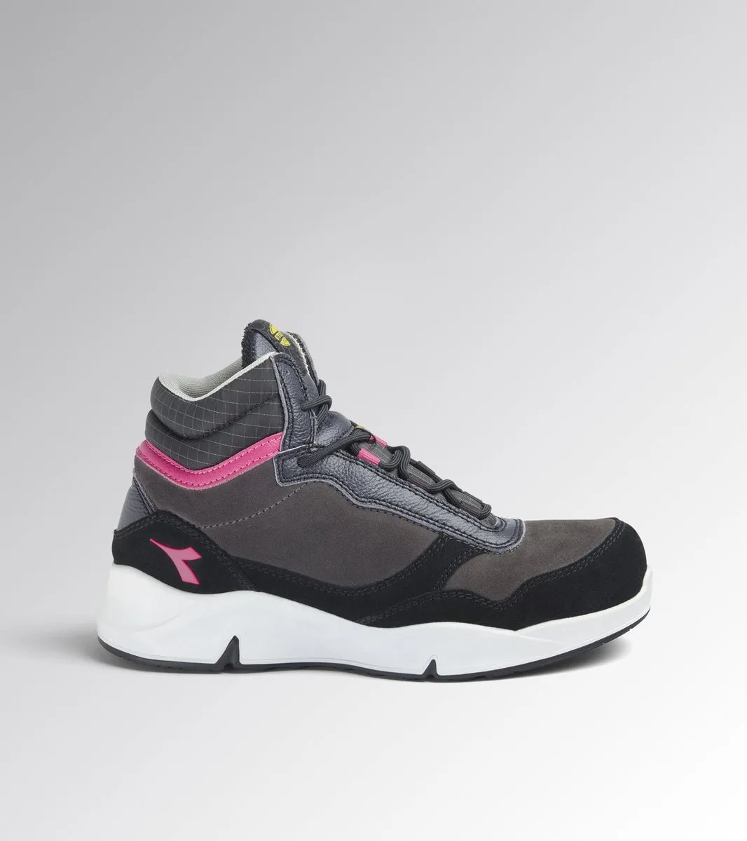 Dames werkschoenen Diadora Athena hoog S3L SR de Diadora Utility, Nine Iron, Raspberry (D0458) – image du produit
