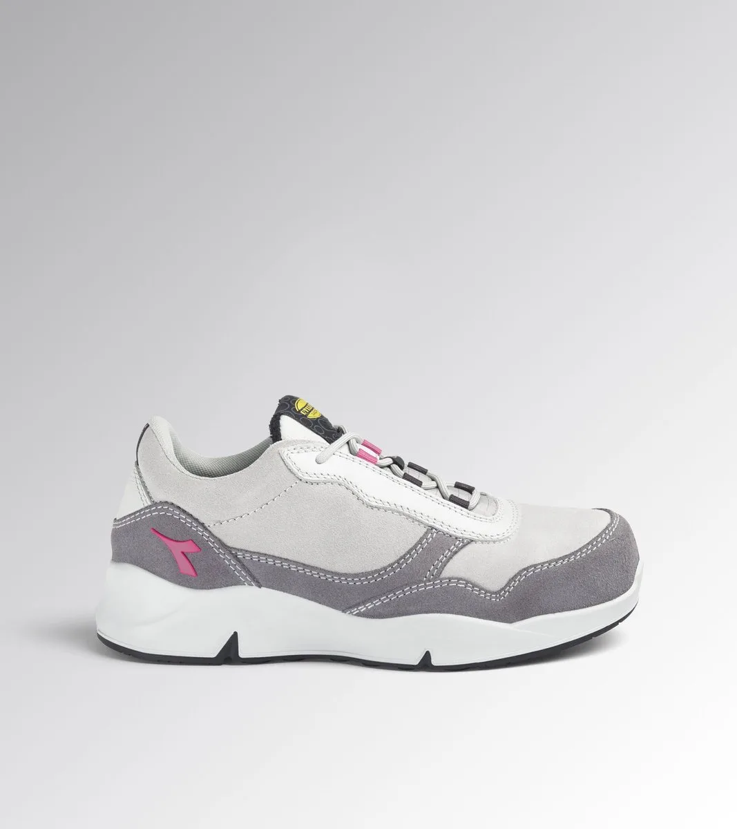 Dames werkschoenen Diadora Athena S3L SR van Diadora Utility, Gray violet, Raspberry – productafbeelding
