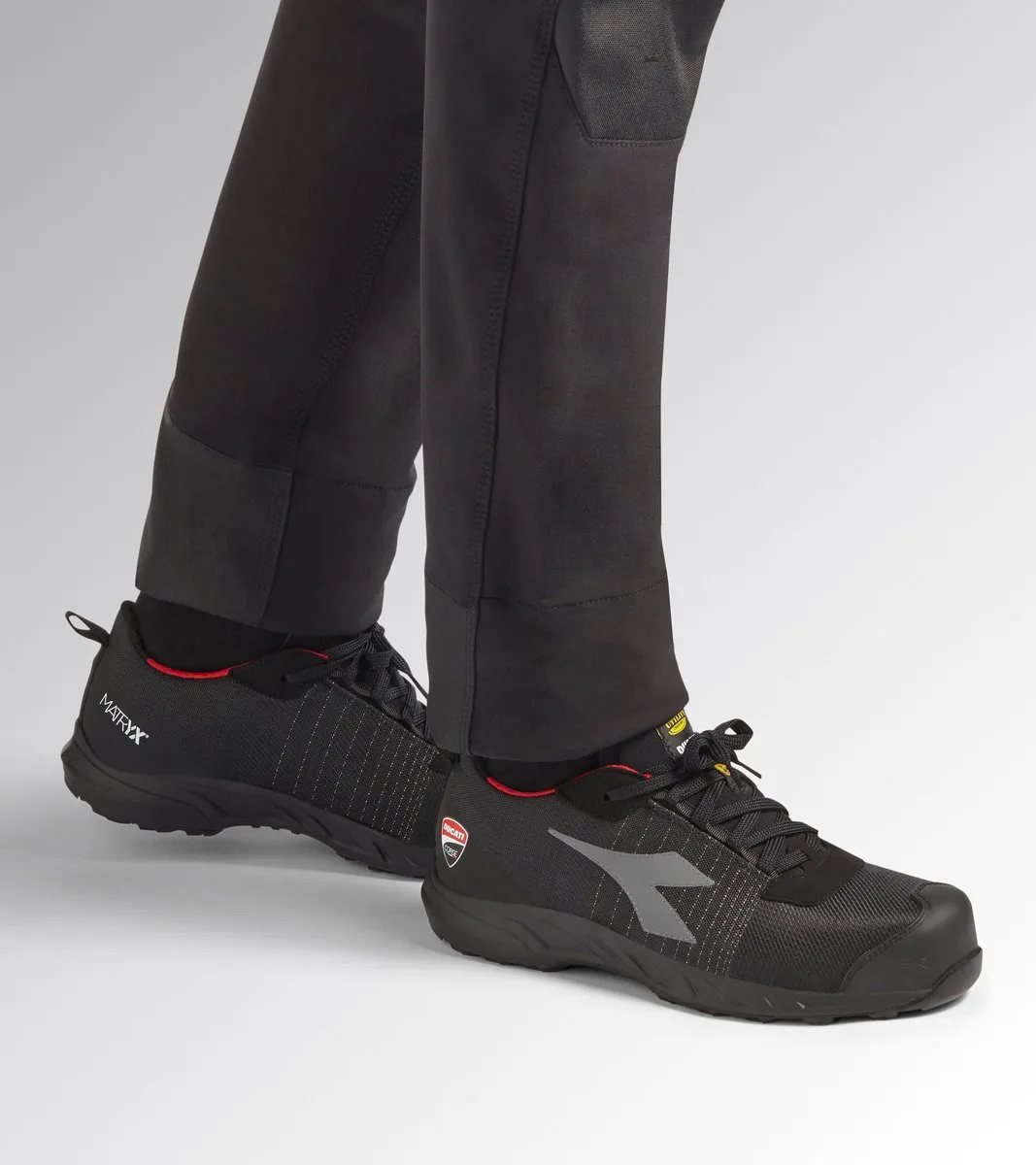 FLY MOTOR MTX LOW S3L FO SR SC BLACK/BLACK by Diadora Utility, Black, 38 – product image