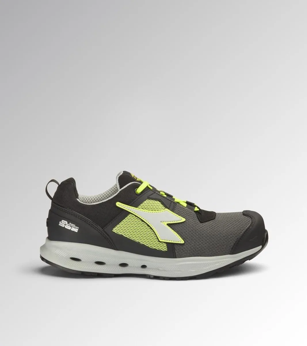 GLOVE A.BOX LOW GH S1PS HRO ESD BLACK/YE FLUO by Diadora Utility, Black, Yellow fluo, 35 – product image