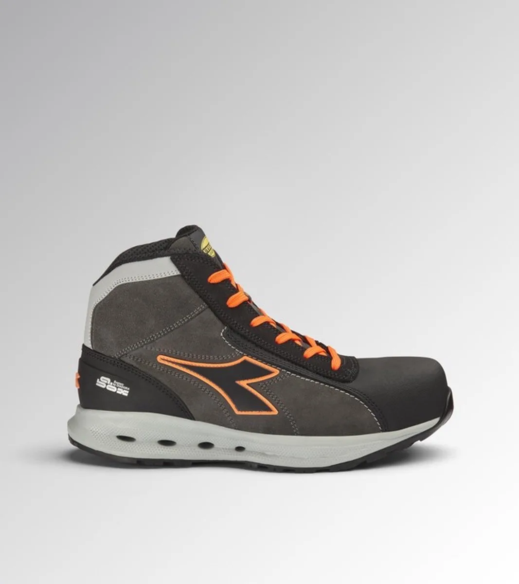 GLOVE A.BOX MID PRO S3S FO SR HRO ASPHALT/Orange de Diadora Utility, Asphalt, Fluo-oranje, 35 – image du produit