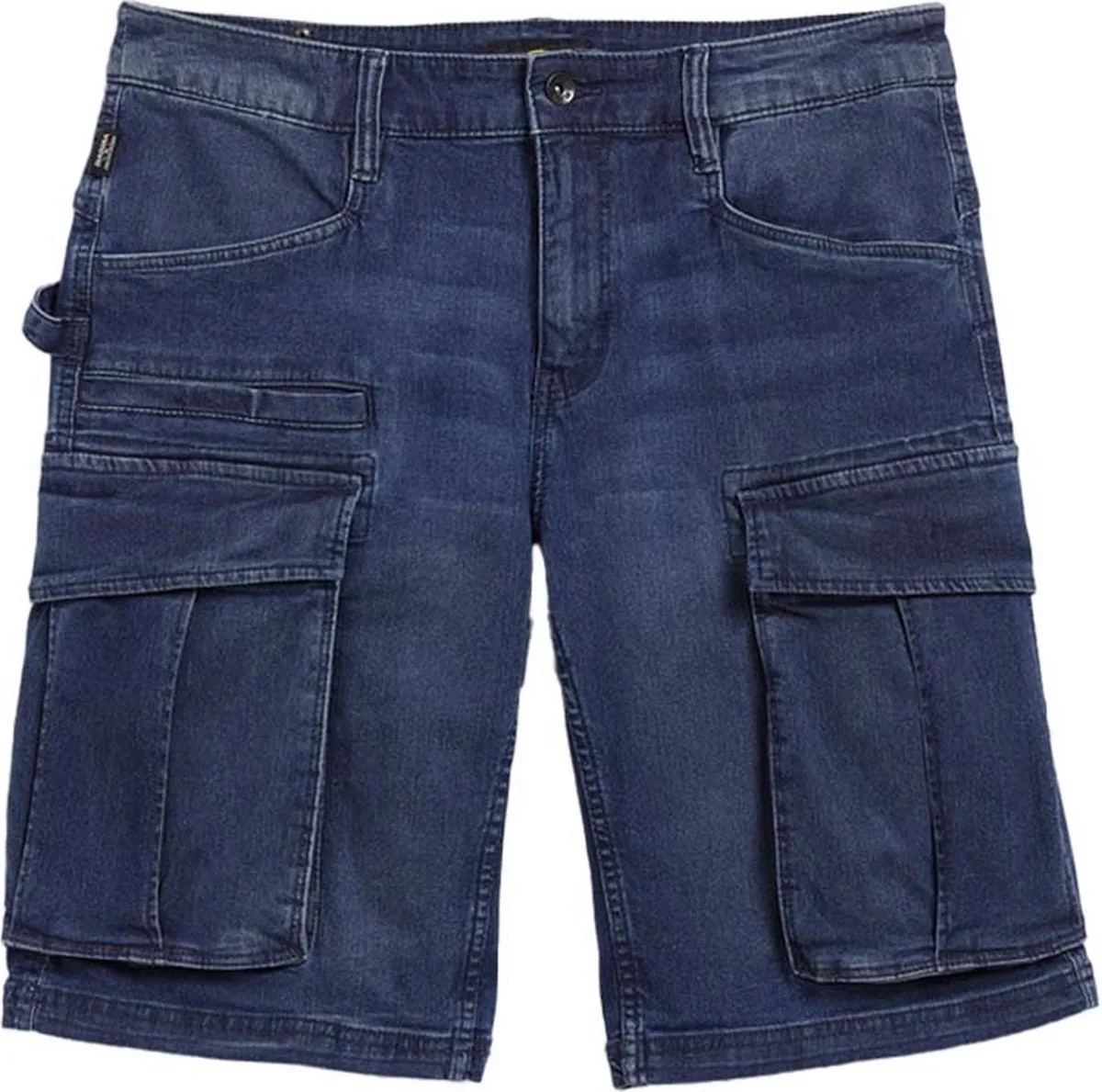 Korte werkbroek denim stretch light Diadora de Diadora Utility, Blue Atlantic, Teal Green – image du produit