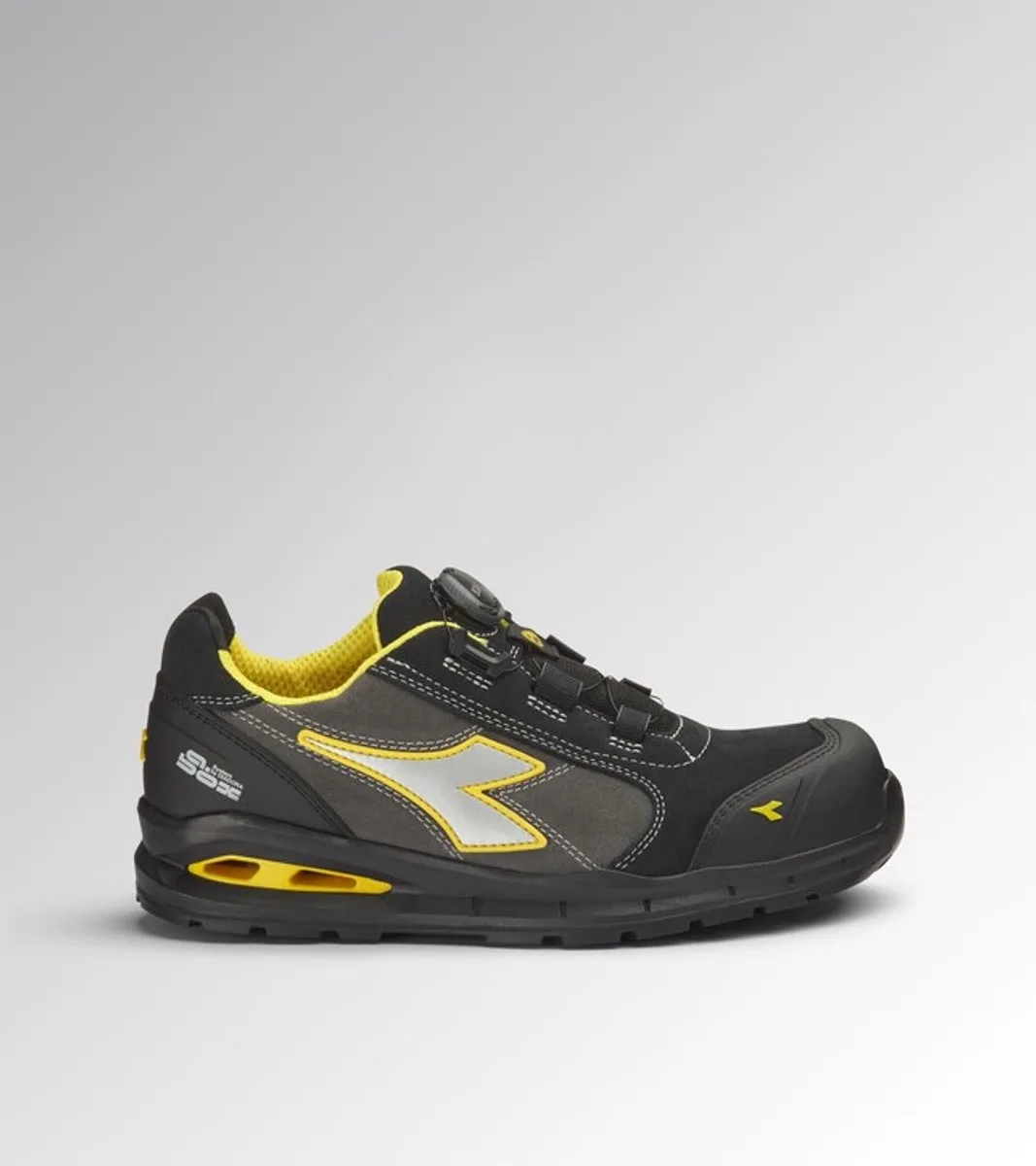 Run Net Airbox | Lage Werkschoen S3 by Diadora Utility, Black, Asphalt – product image
